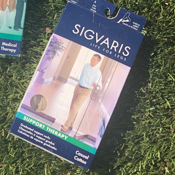 Sigvaris Compression socks - 186C 15-20 mmHg in Khaki - Picture 2 of 6
